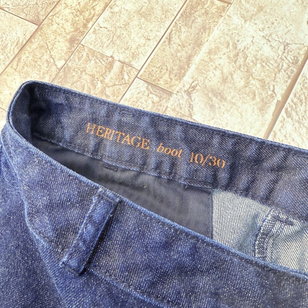 Talbots Heritage Jeans Boot Women Size 10/30 Fit 30x30   Straight Blue Stretch - Picture 14 of 16